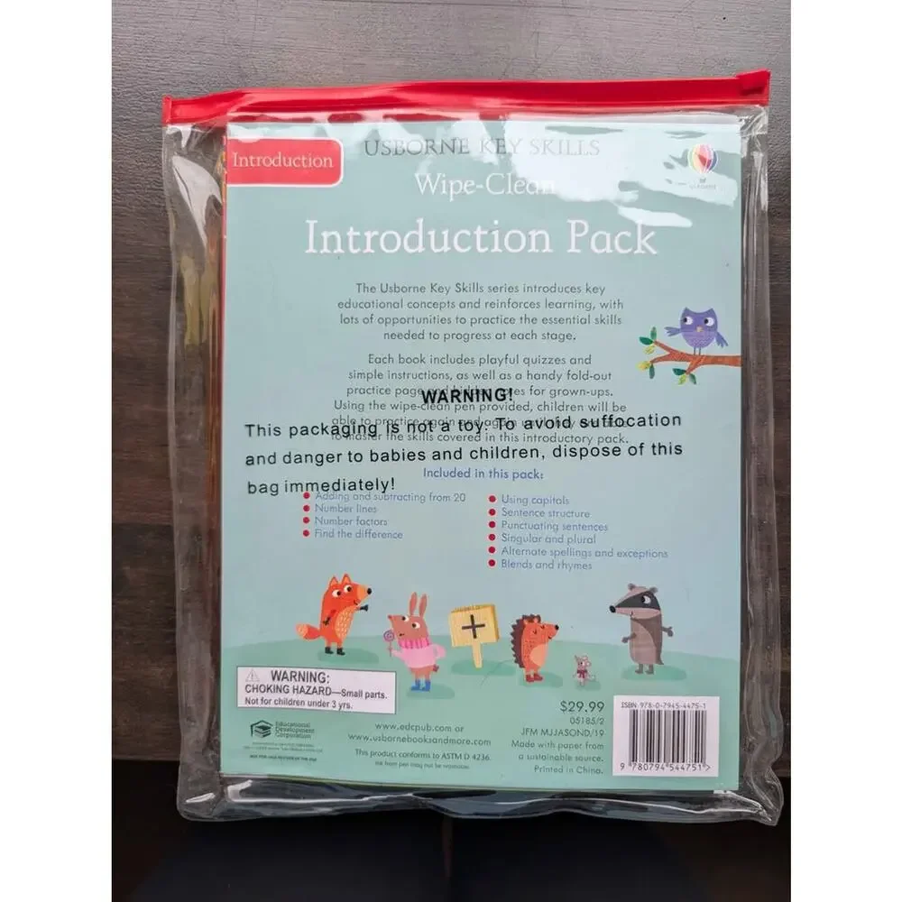 Usborne Key Skills Introduction Wipe-Clean Pack